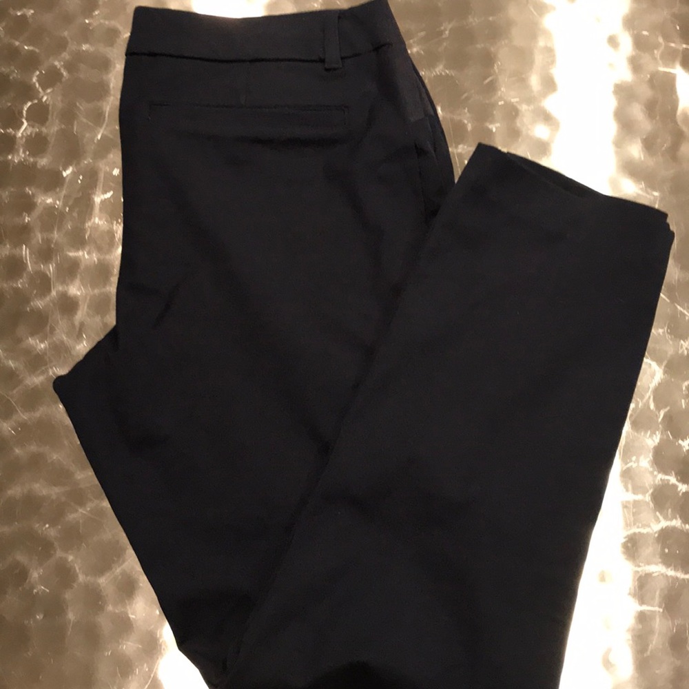 Old navy side panel navy stretch chinos size 8